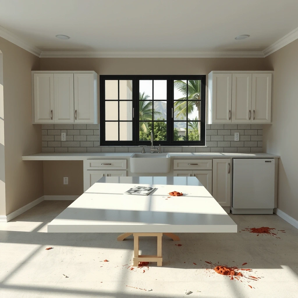 Before post-construction clean